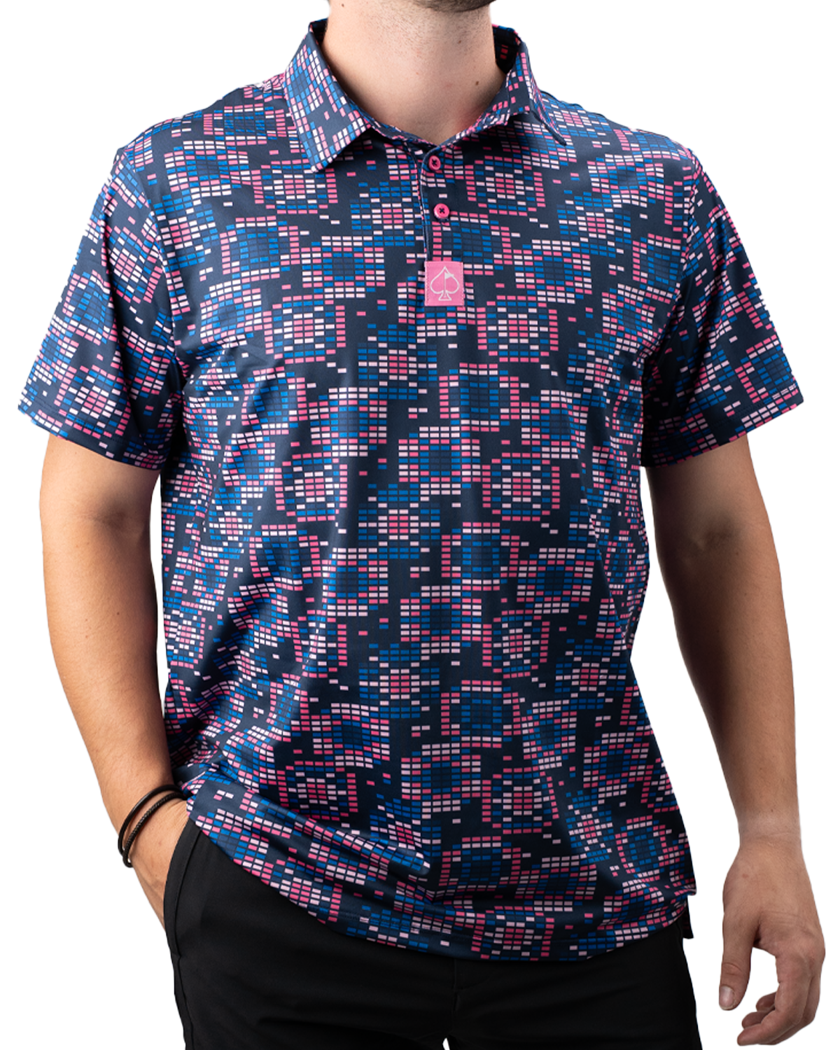 Tetrafloral Dark Golf Polo