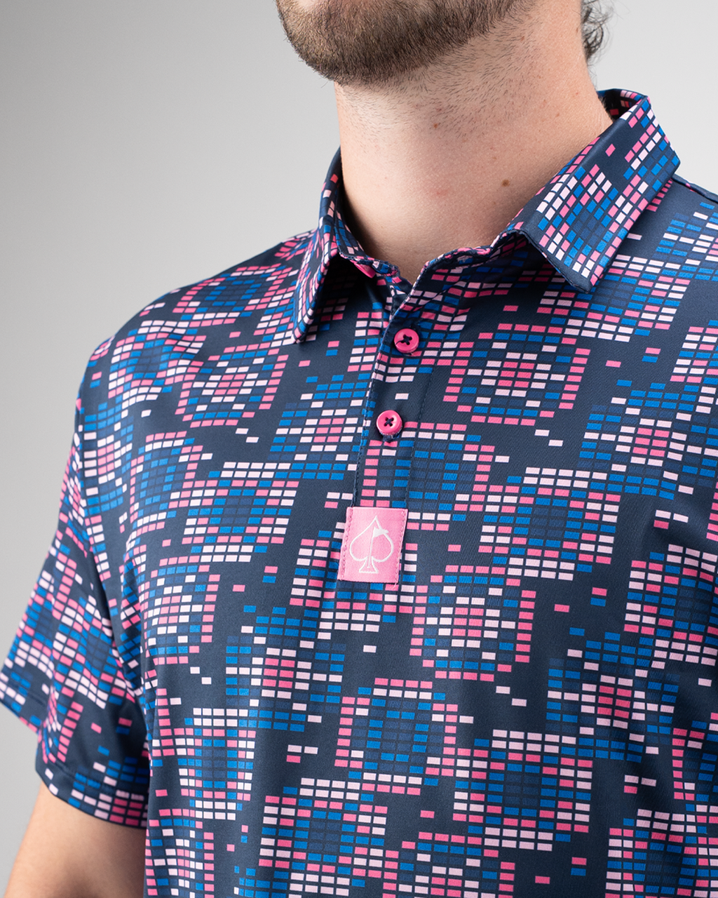 Tetrafloral Dark Golf Polo