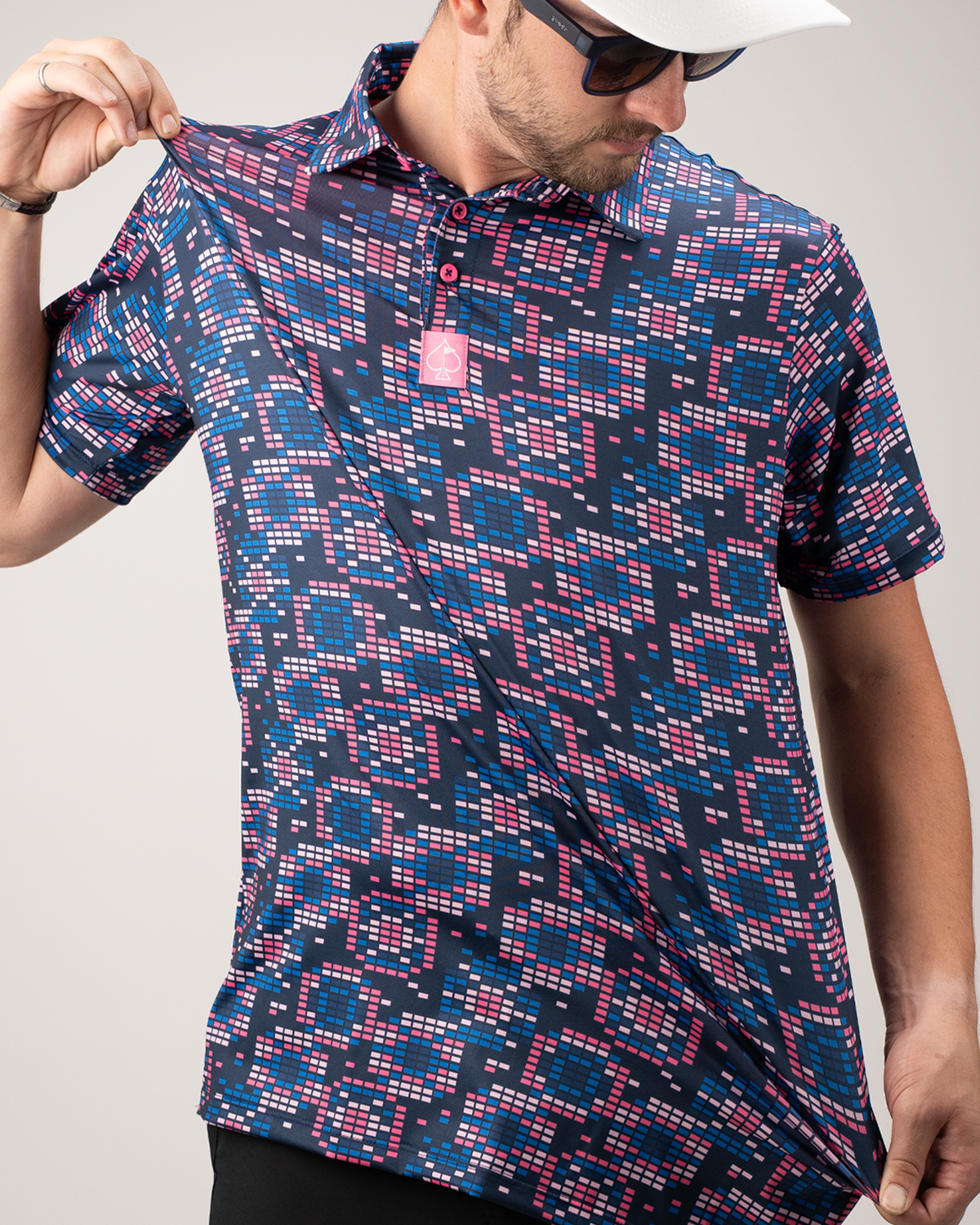 Tetrafloral Dark Golf Polo