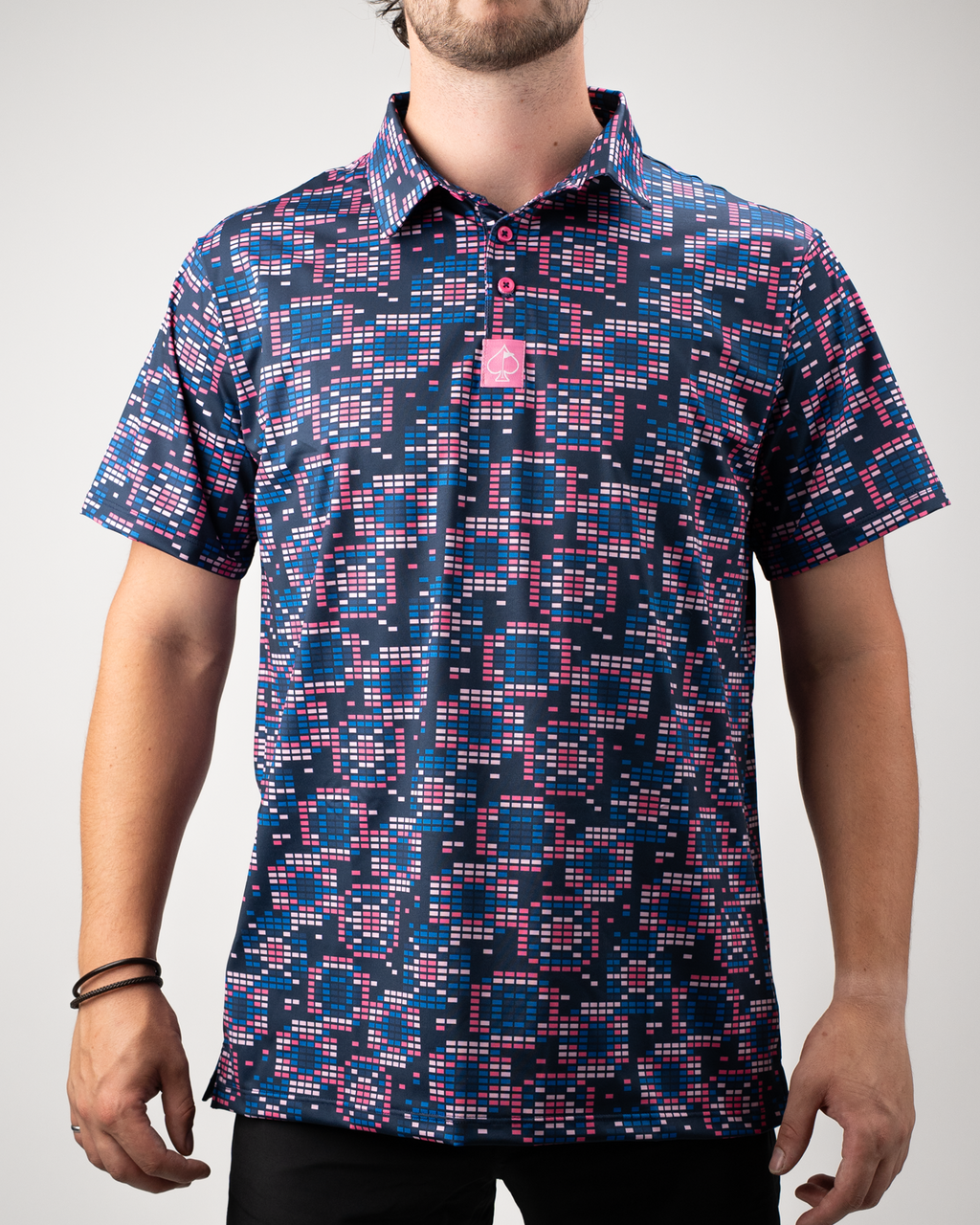 Tetrafloral Dark Golf Polo