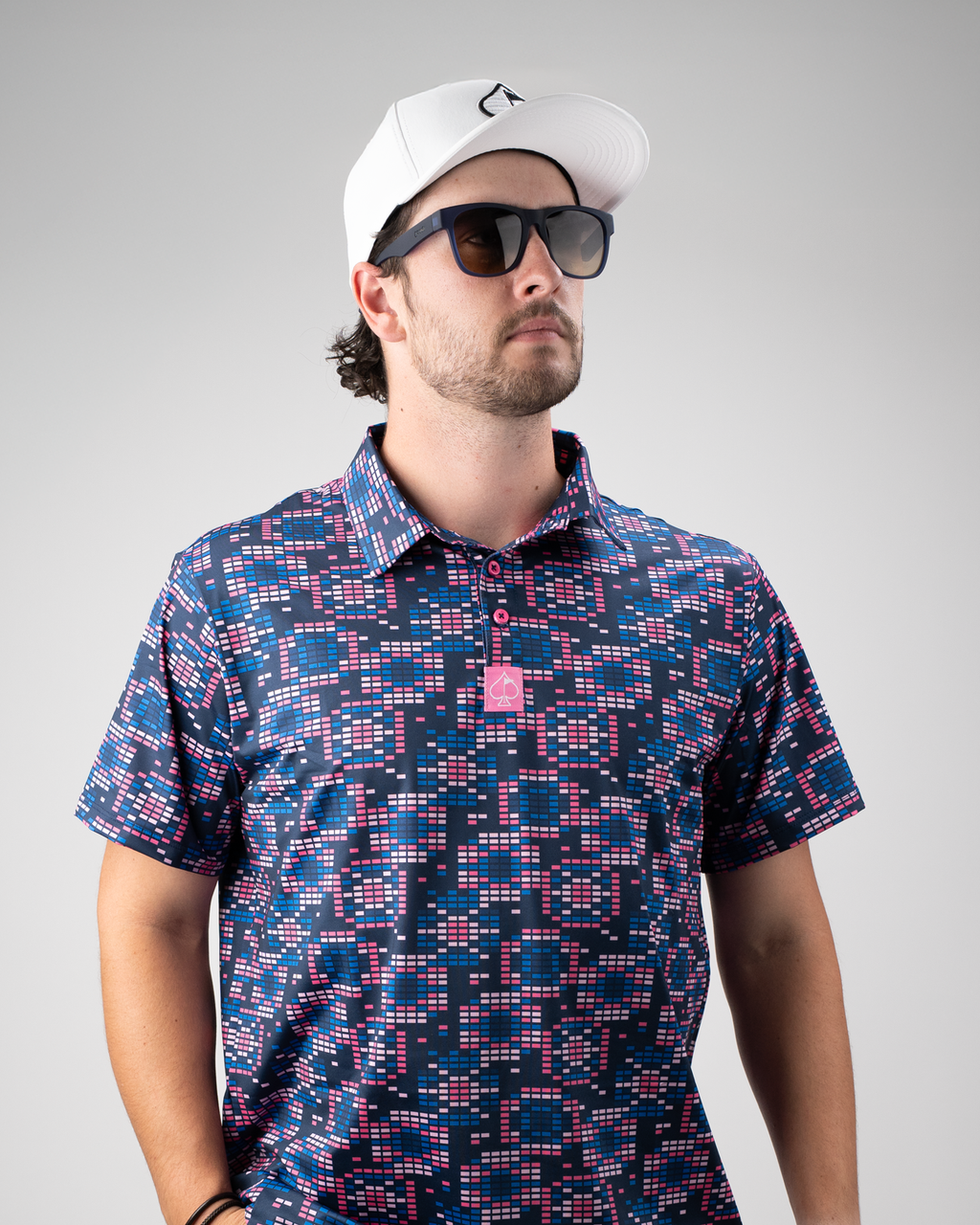 Tetrafloral Dark Golf Polo