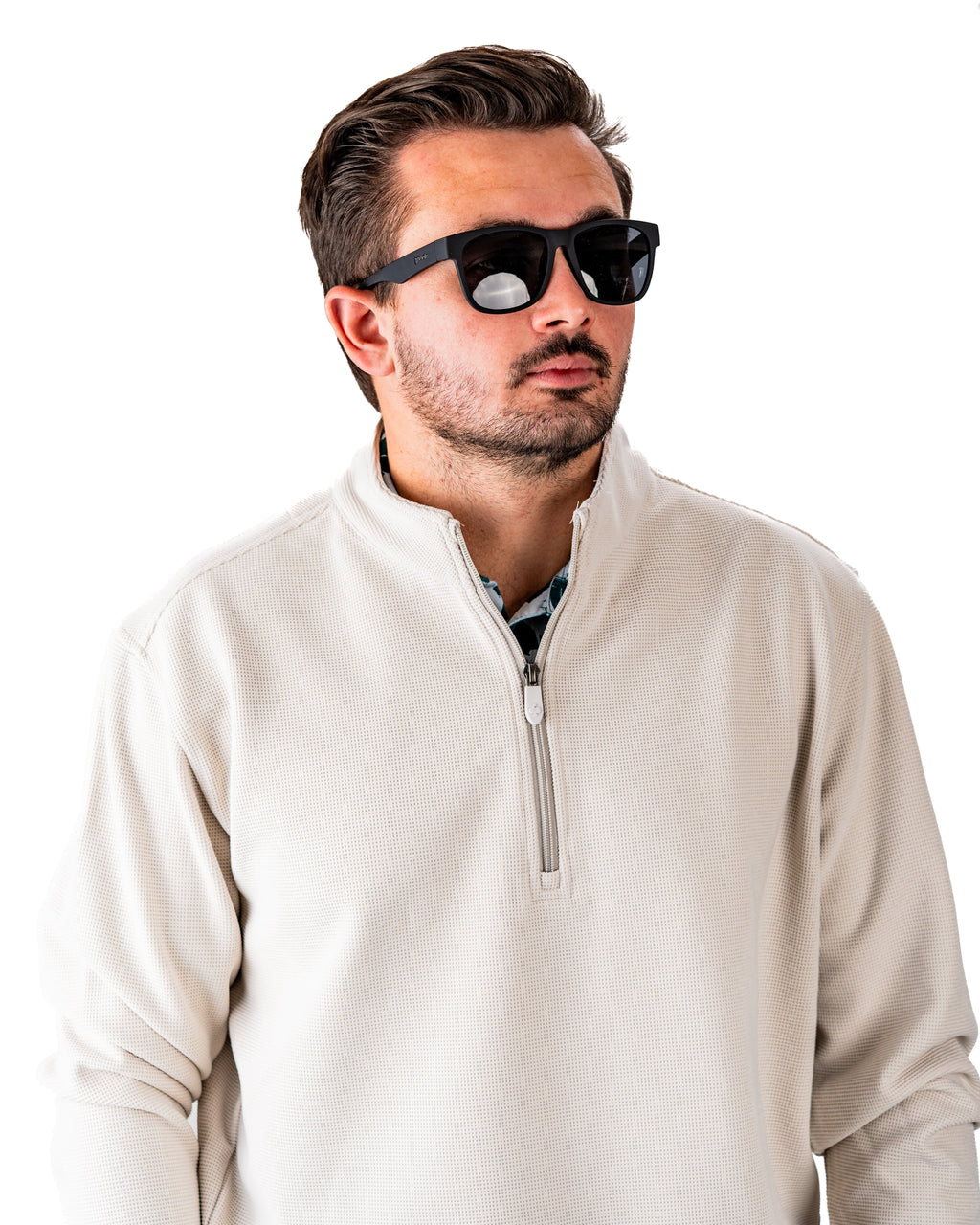 Player Preferred™ Waffle Grid Pullover - Ivory