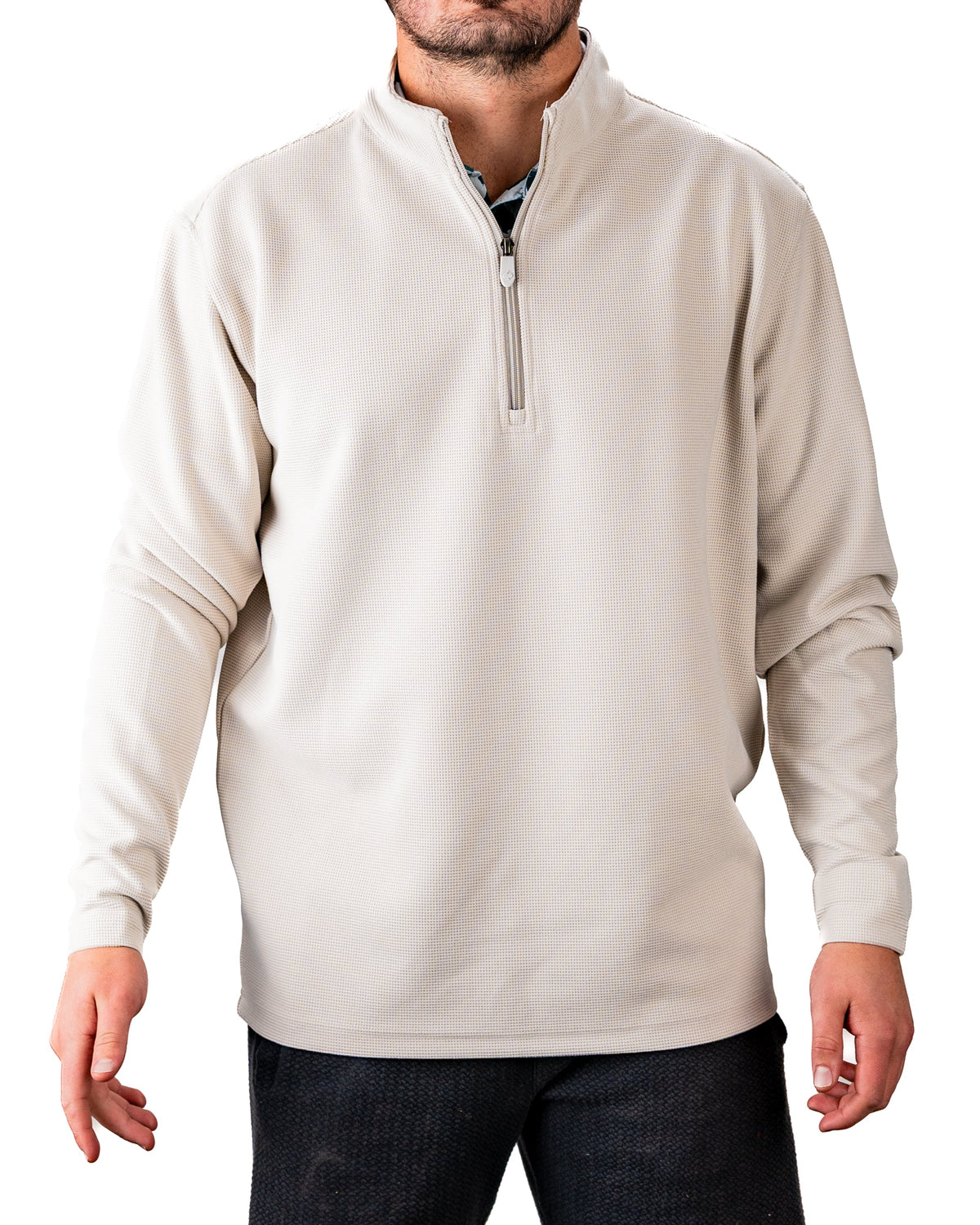Player Preferred™ Waffle Grid Pullover - Ivory