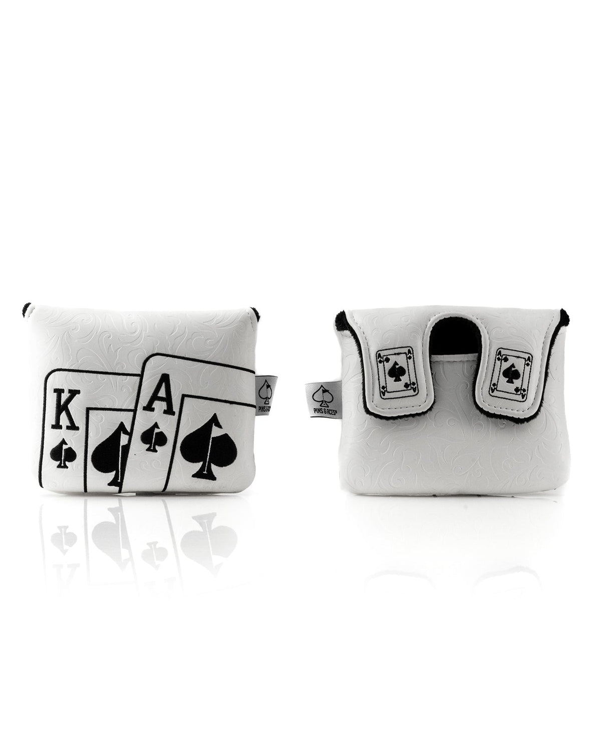 White Out Ace of Spades - Center Shaft Mallet Putter Cover