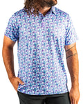 White Petals Golf Polo
