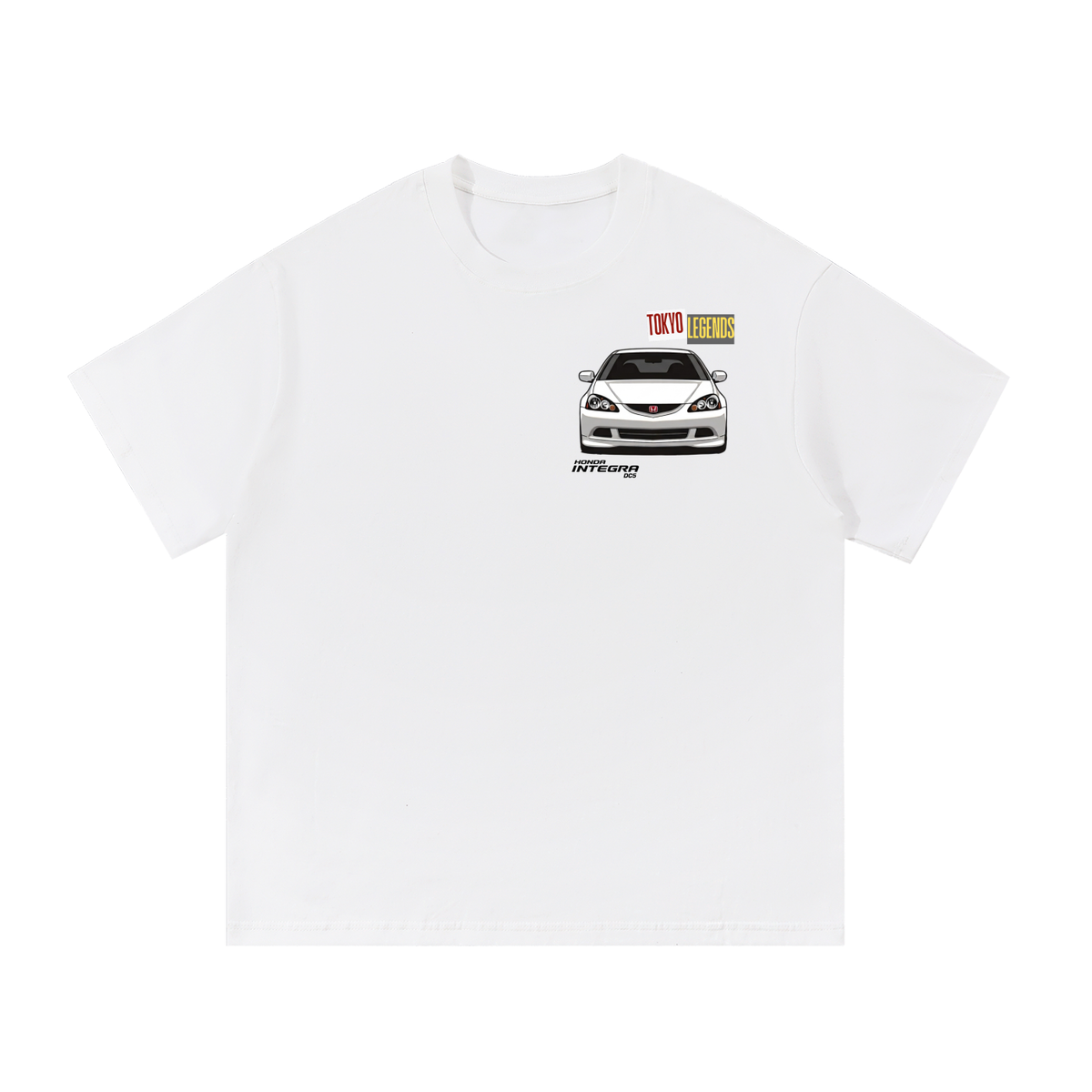 Honda Integra DC5 Shirt | Type R | JDM Cars T-shirt | Acura RSX Championship White Vivid Blue| Japan Tokyo Racers | USA Printed