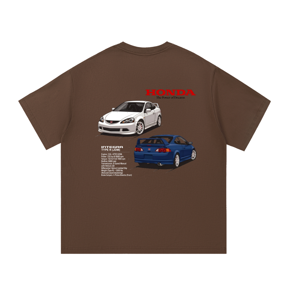 Honda Integra DC5 Shirt | Type R | JDM Cars T-shirt | Acura RSX Championship White Vivid Blue| Japan Tokyo Racers | USA Printed