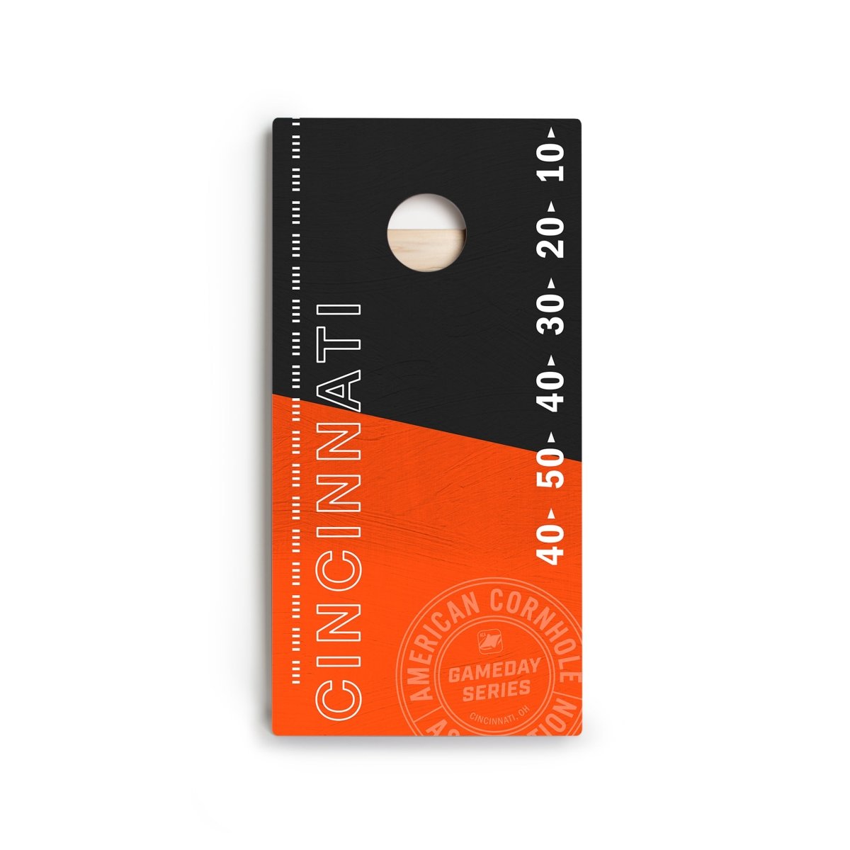 Cincinnati Football Gameday Stadium Star Cornhole Boards