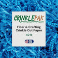 40 LB Light Blue Crinkle Paper
