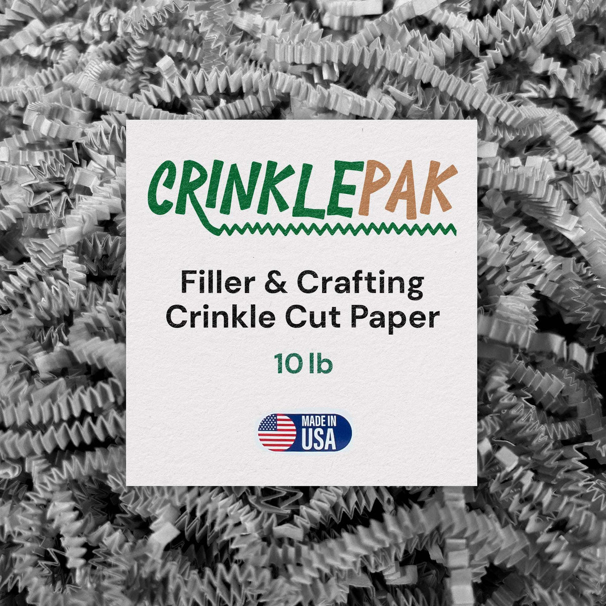 Crinkle Paper 10LB Gray