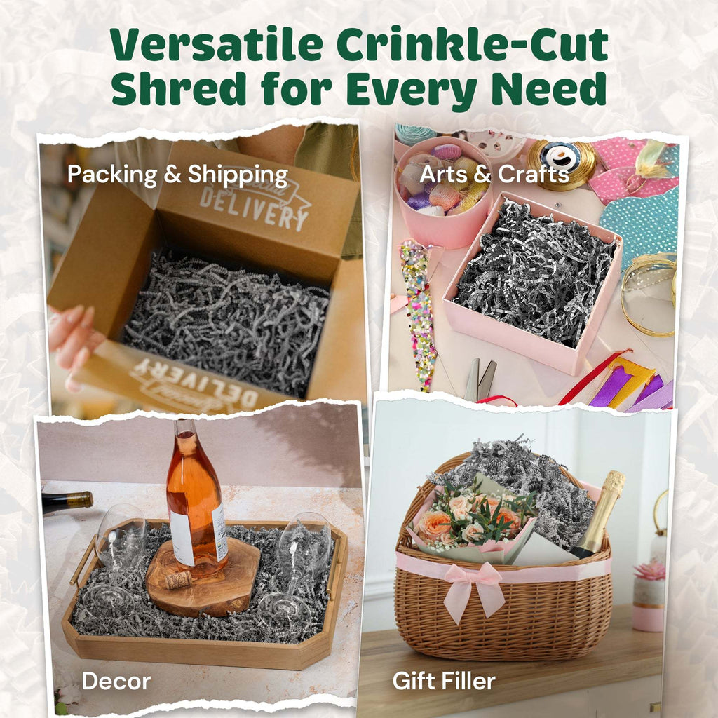 Crinkle Paper 10LB Gray