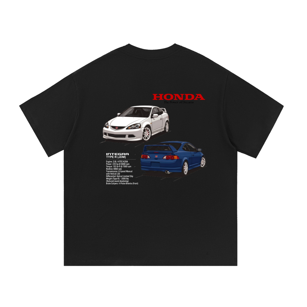 Honda Integra DC5 Shirt | Type R | JDM Cars T-shirt | Acura RSX Championship White Vivid Blue| Japan Tokyo Racers | USA Printed