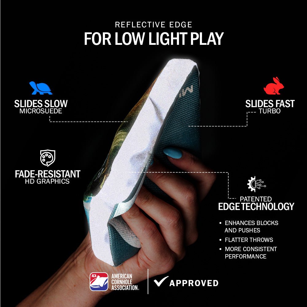 Get Outer My Space Aqua NXT Lumi-Tek Cornhole Bags