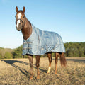 Jeffers Poplar Head "Refuge" 1200 Denier Turnout Blanket with High Neck, 240 Gram, Hamilton Blue