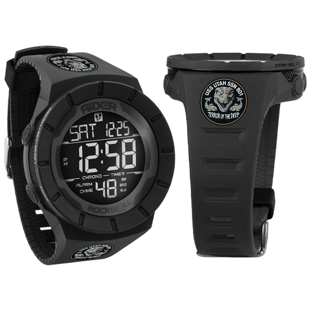 Coliseum Fit™ (Phantom Black) Watch - USS Utah Edition